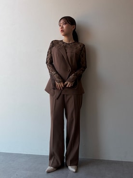 「Callarus（カラルス）のアイテム」を使った、KAYAさん（レディース・153cm）の春コーディネート