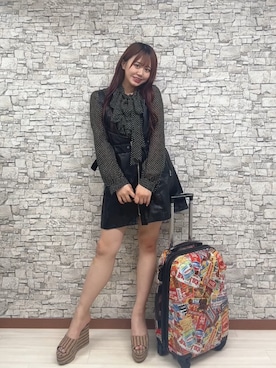 「レザーワンピース」｜ひびきゅん🍅【骨格ナチュラル】さん（レディース・156cm）の秋コーディネート