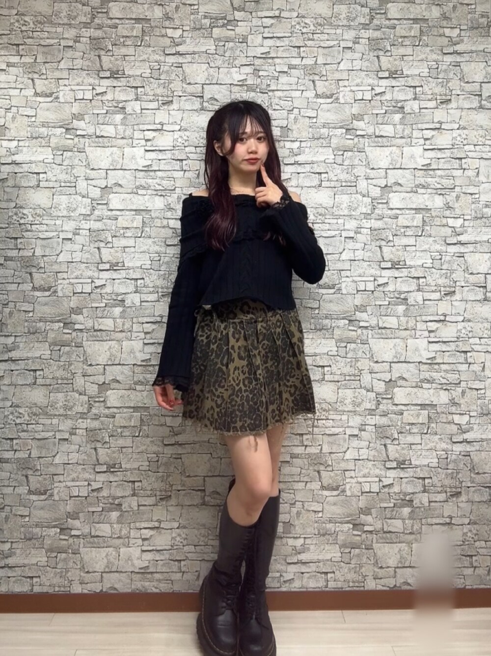 jouetie(ジュエティ)の「コサージュオフショルニットトップス jouetie(ジュエティ)の「コサージュオフショルニットトップス