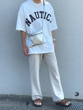 「mystic（ミスティック）のアイテム」を使った、じょん。さん（メンズ・171cm）の夏コーディネート