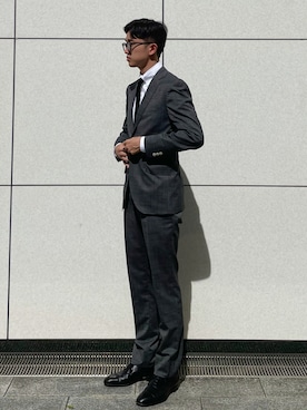 「スーツコーデ」｜PAKUさん（メンズ・173cm）の夏コーディネート