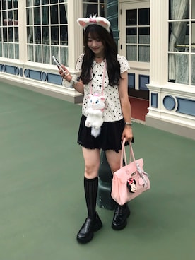 「EVOL（イーボル）のアイテム」を使った、senaさん（レディース・158cm）の夏コーディネート