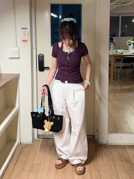 「CRANK（クランク）のアイテム」を使った、senaさん（レディース・158cm）の夏コーディネート