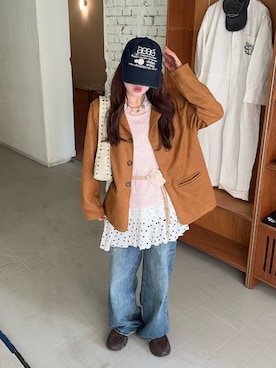 「Vipoa（ヴィポア）のアイテム」を使った、senaさん（レディース・158cm）の春コーディネート