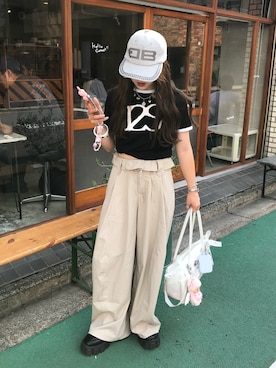 「ILLIGO（イリゴ）のアイテム」を使った、senaさん（レディース・158cm）の夏コーディネート