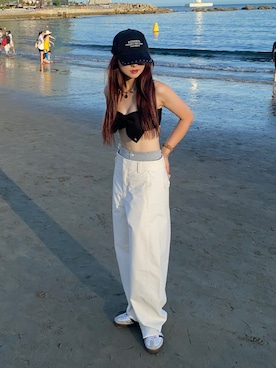 「アイテム（水着/着物・浴衣）」を使った、senaさん（レディース・158cm）の夏コーディネート