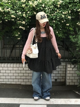 「SONA（ソナ）のアイテム」を使った、senaさん（レディース・158cm）の春コーディネート