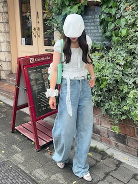 「Lattice（Lattice）のアイテム」を使った、senaさん（レディース・158cm）の夏コーディネート