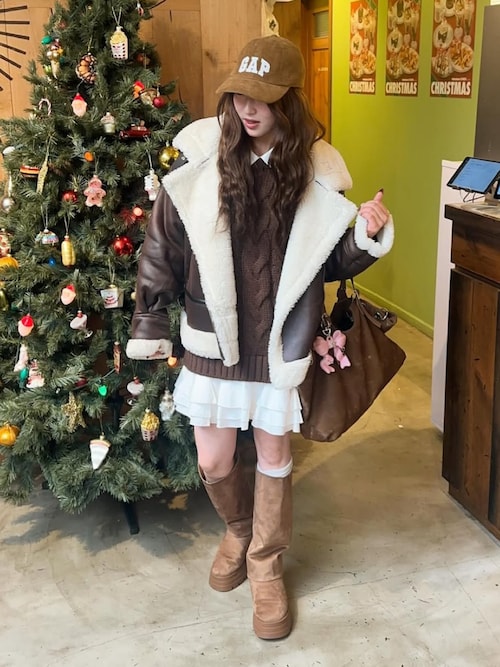 olu. 新作　ワンピース フリルレイヤードケーブルニット　オルドット フリルレイヤードケーブルニット（ニット/セーター）｜Olu