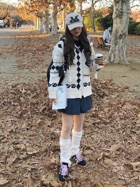 「アイテム（スウェット）」を使った、senaさん（レディース・158cm・20代）の冬コーディネート