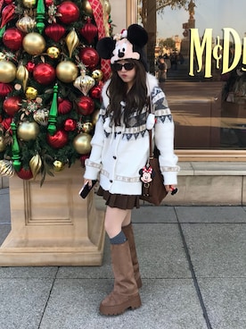 「アイテム（その他アウター）」を使った、senaさん（レディース・158cm）の冬コーディネート