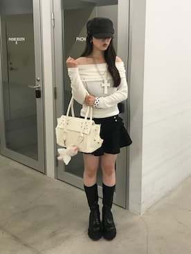 「STUDIOUS(ステュディオス)のアイテム」を使った、senaさん(レディース・158cm)の秋コーディネート