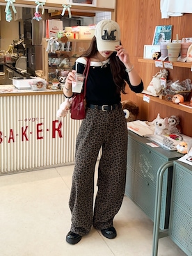 「秋服」｜「アイテム（帽子）」を使った、senaさん（レディース・158cm）の秋コーディネート