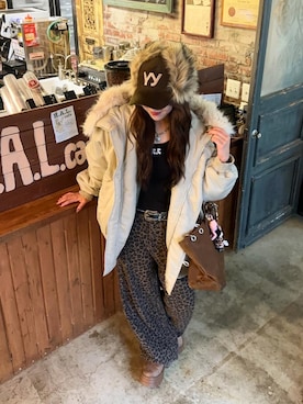 「アイテム（ブルゾン）」を使った、senaさん（レディース・158cm）の秋コーディネート