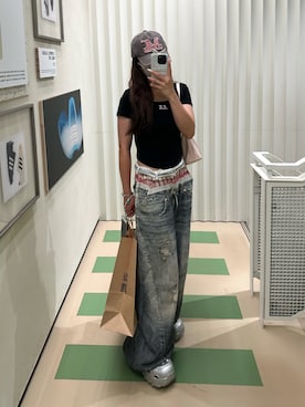 「ACLENT（アクレント）のアイテム」を使った、senaさん（レディース・158cm）の夏コーディネート