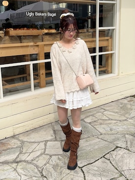 「idem（イデム）のアイテム」を使った、senaさん（レディース・158cm）の春コーディネート