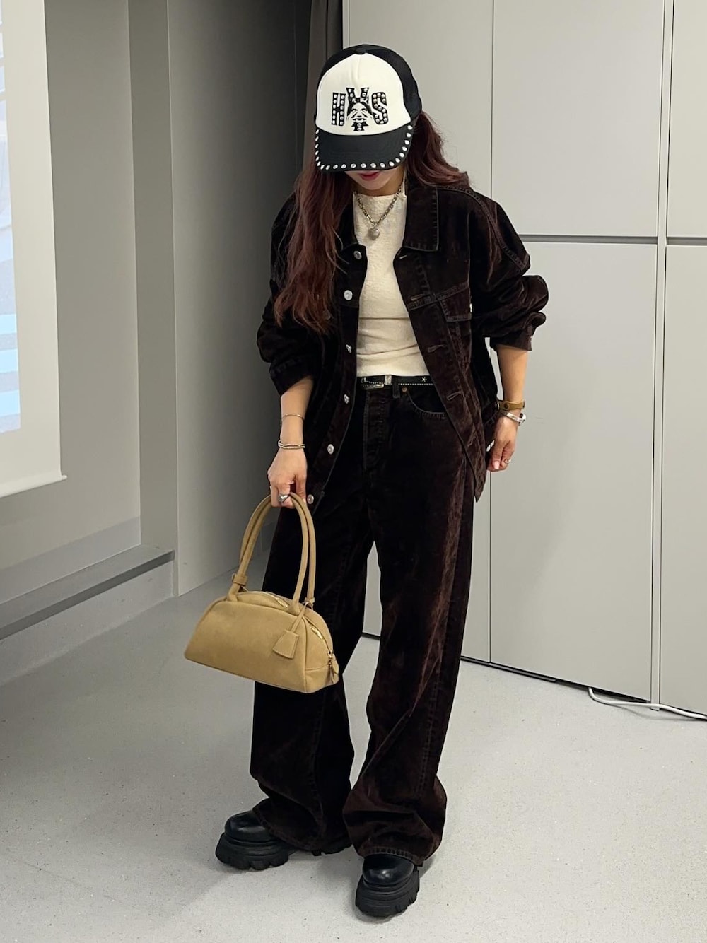 KISTERIC GLAMOUR スタッズ付きキャップ HYSTERIC GLAMOUR SEE NO EVIL スタッズメッシュキャップ