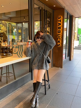 「Heather（ヘザー）のアイテム」を使った、senaさん（レディース・158cm）の秋コーディネート