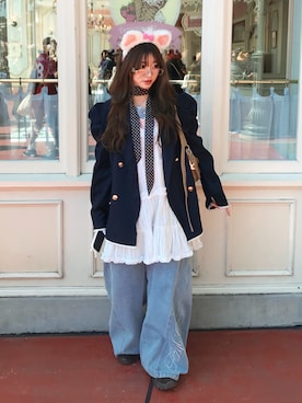 「STANDOIL（スタンドオイル）のアイテム」を使った、senaさん（レディース・158cm）の春コーディネート