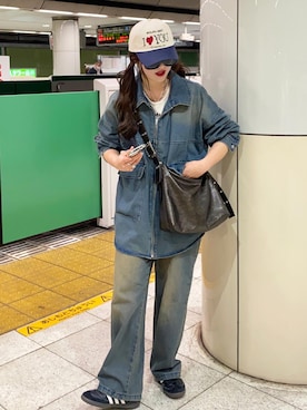 「apres jour mignon（アプレジュールミニョン）のアイテム（ジャケット/アウター）」を使った、senaさん（レディース・158cm）の冬コーディネート
