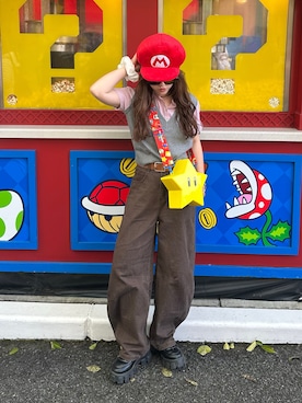 「hazyl（ヘイジル）のVest layered top/ベストレイヤードトップス（シャツ/ブラウス、グレー系）」を使った、senaさん（レディース・158cm）の春コーディネート
