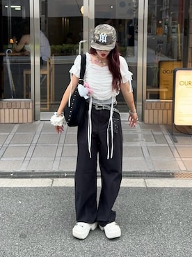 「WEGO（ウィゴー）のアイテム」を使った、senaさん（レディース・158cm）の夏コーディネート