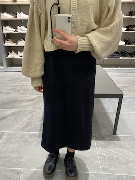 「Kastane（カスタネ）の【SETアイテム】クロップドカーディガン×ワンピースSET（ワンピース）」を使った、uuuuka:)さん（レディース・153cm）の春コーディネート