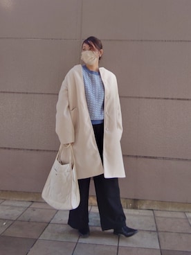「Green　Parks（グリーンパークス）のアイテム（その他アウター）」を使った、智さん（レディース・160cm）の冬コーディネート