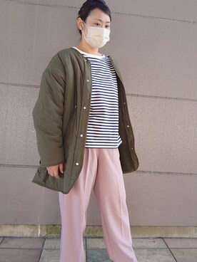 「ELENCARE DUE（エレンカーレデュエ）のアイテム（その他アウター）」を使った、智さん（レディース・160cm）の冬コーディネート