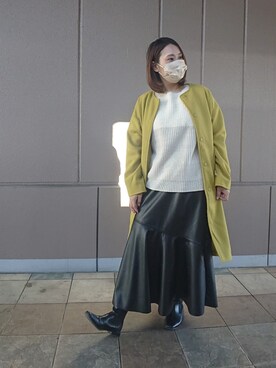 「Green　Parks（グリーンパークス）のアイテム（その他アウター）」を使った、智さん（レディース・160cm）の冬コーディネート