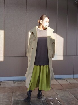 「Green　Parks（グリーンパークス）のアイテム（その他アウター）」を使った、智さん（レディース・160cm）の冬コーディネート