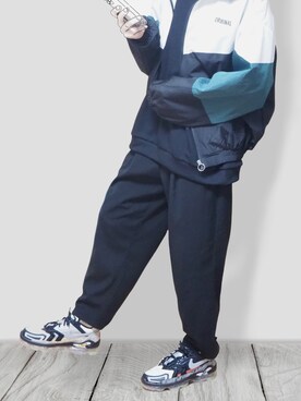 「GUコーデ」｜「アイテム（ナイロンジャケット）」を使った、むーじいさん（メンズ・174cm）の秋コーディネート