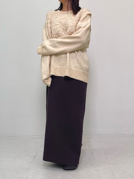 「LAATO（ラート）のアイテム」を使った、ayanoさん（レディース・150cm）の冬コーディネート