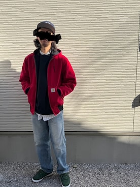 「stussy」｜「アイテム（ジャケット/アウター）」を使った、ぴさん（メンズ・182cm）の秋コーディネート