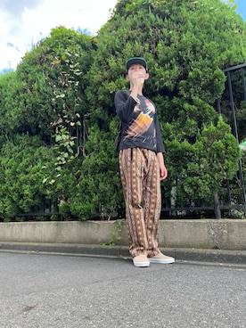 「コーデュロイキャップ」｜ぴさん（メンズ・182cm）の秋コーディネート