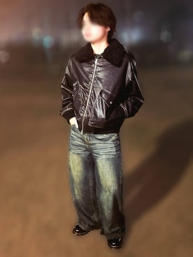 「アイテム（ローファー）」を使った、 h_yytxさん（メンズ・174cm・10代）の冬コーディネート