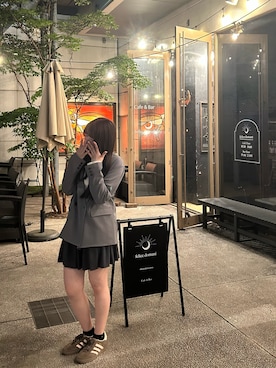 「アイテム（ノーカラージャケット）」を使った、Annaさん（レディース・158cm）の春コーディネート