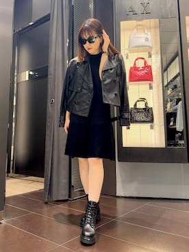 「armaniexchange」｜myuさん（レディース・157cm）の秋コーディネート
