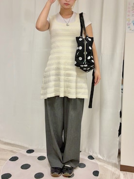 「CRANK（クランク）のアイテム」を使った、meriさん（レディース・148cm）の夏コーディネート