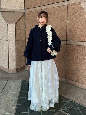 「Ray BEAMS（レイビームス）のアイテム」を使った、meroさん（レディース・148cm）の冬コーディネート