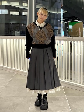 「HARE（ハレ）のアイテム（アクセサリー）」を使った、meriさん（レディース・148cm）の秋コーディネート