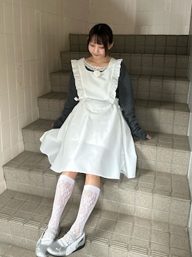 「エプロン」｜meriさん（レディース・148cm）の春コーディネート