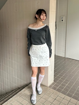 「小花柄」｜meriさん（レディース・148cm）の春コーディネート