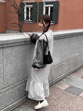 「アイテム（ローファー、ホワイト系）」を使った、meroさん（骨格ナチュラル・レディース・148cm）の秋コーディネート