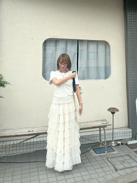 「アイテム（ローファー、ホワイト系）」を使った、meroさん（骨格ナチュラル・レディース・148cm）の秋コーディネート