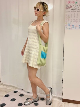 「epine（エピヌ）のアイテム」を使った、meriさん（レディース・148cm）の夏コーディネート
