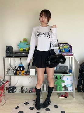 「DIESEL（ディーゼル）のアイテム（バッグ）」を使った、meriさん（レディース・148cm）の春コーディネート