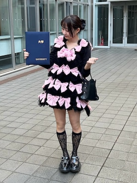 「grounds（グラウンズ）のアイテム（シューズ）」を使った、meroさん（レディース・148cm）の春コーディネート