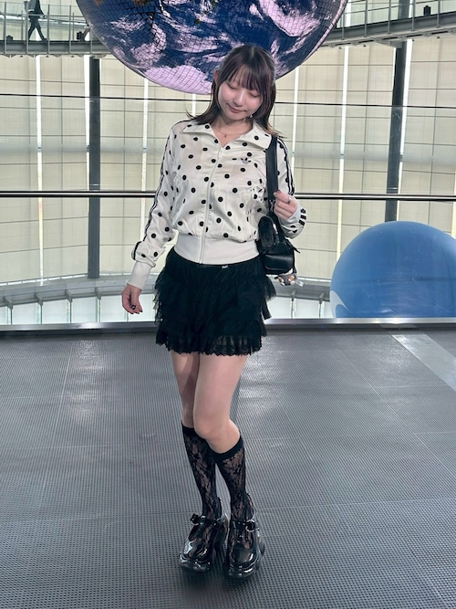 adidas SATIN POLKA DOTS Track Top / アディダス サテン水玉 トラック