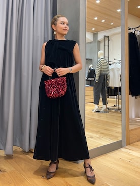 「アイテム（ワンピース/ドレス）」を使った、miyuki koikeさん（レディース・156cm）の秋コーディネート